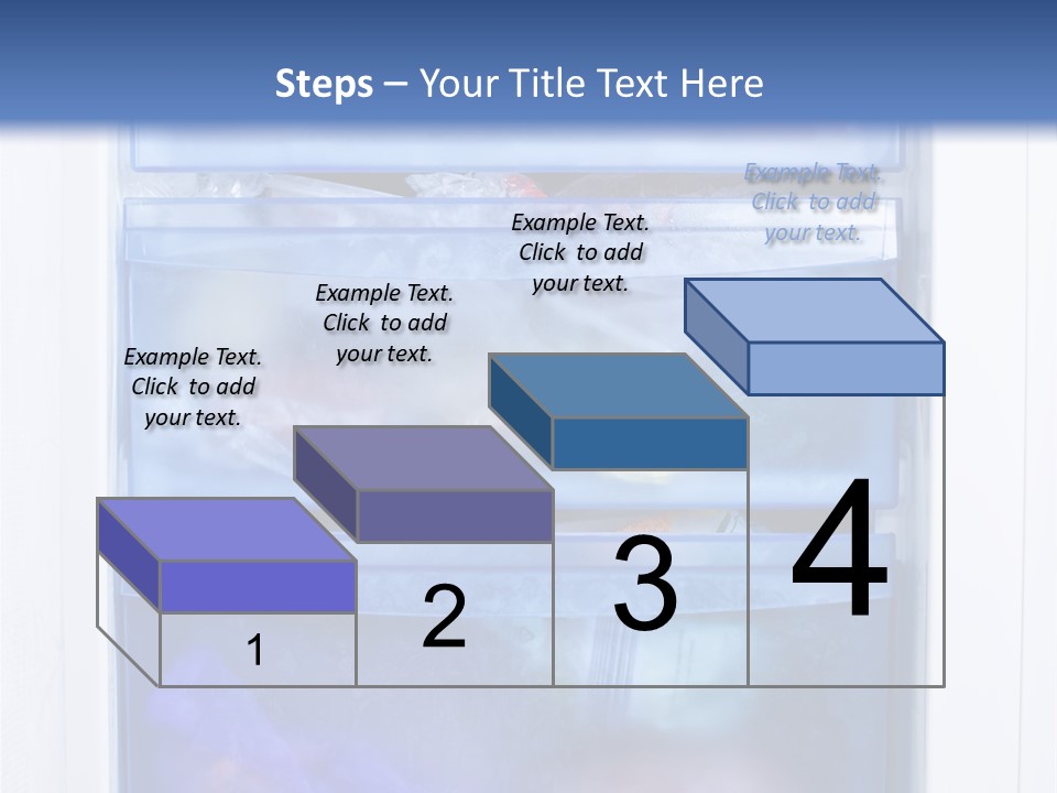 A Refrigerator With Three Bins Of Food Inside Of It PowerPoint Template