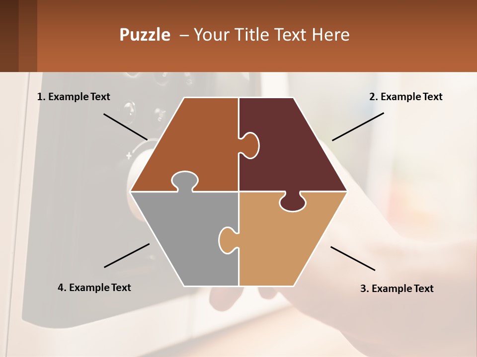 A Person Pressing A Button On A Microwave PowerPoint Template
