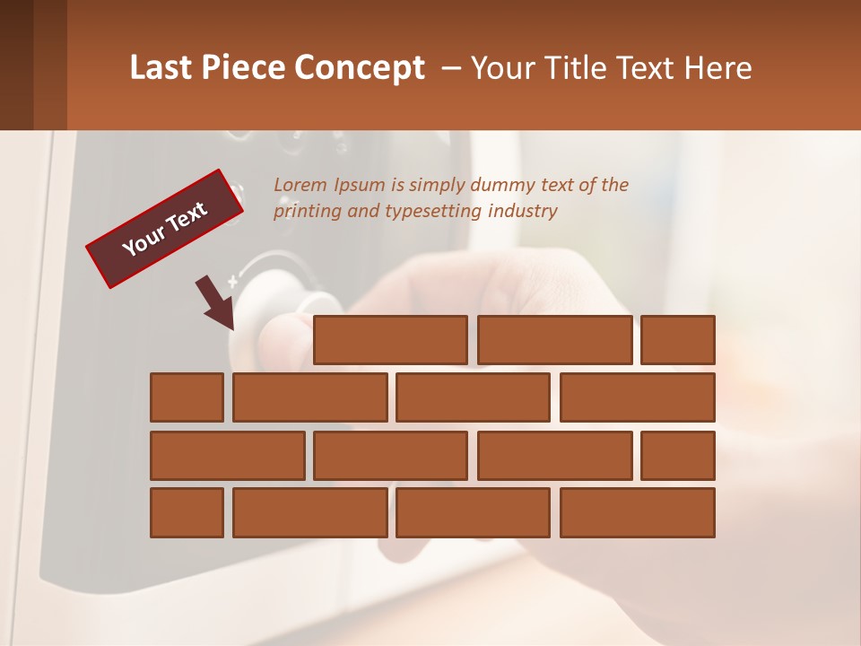 A Person Pressing A Button On A Microwave PowerPoint Template