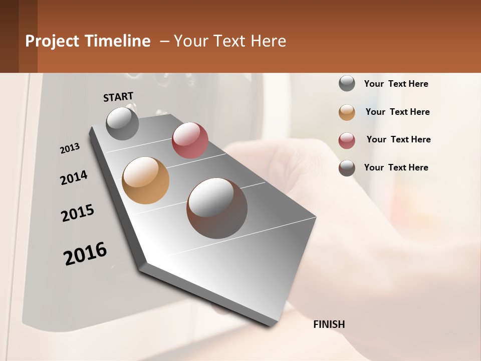 A Person Pressing A Button On A Microwave PowerPoint Template