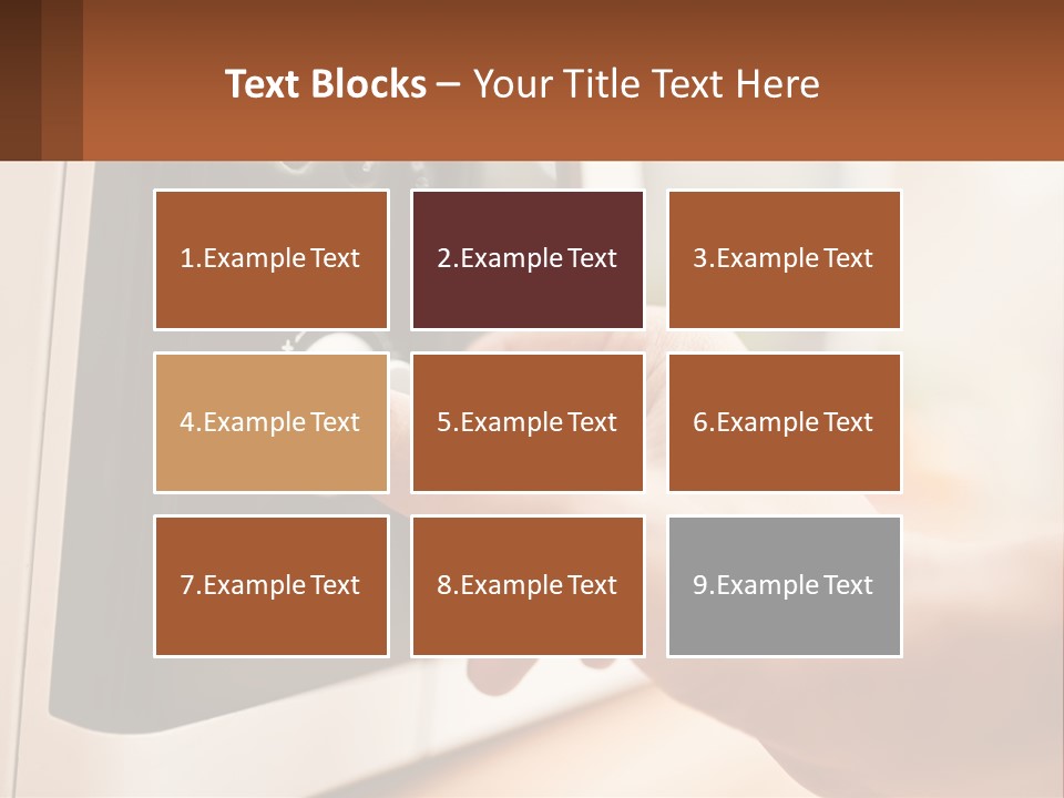 A Person Pressing A Button On A Microwave PowerPoint Template