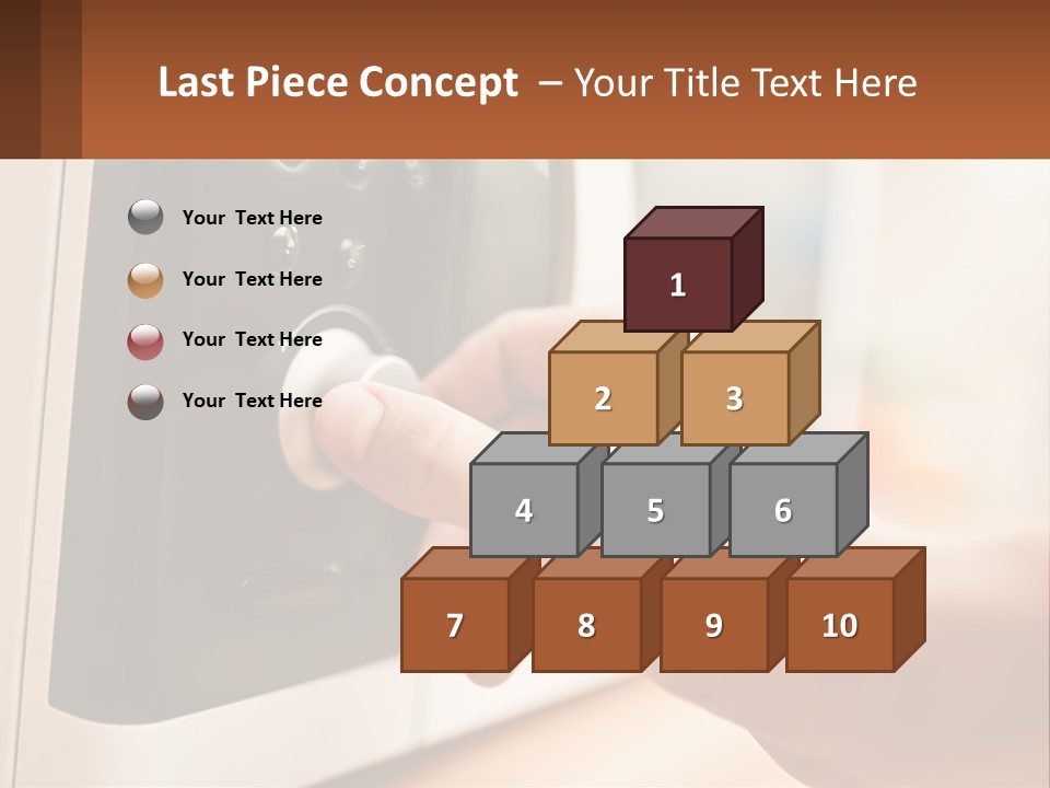 A Person Pressing A Button On A Microwave PowerPoint Template