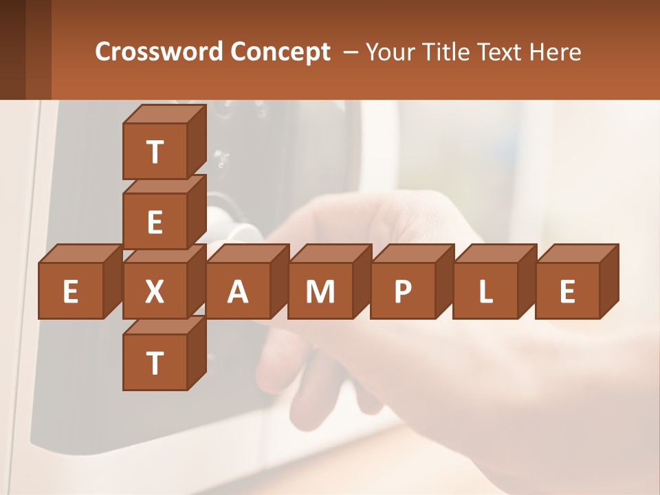 A Person Pressing A Button On A Microwave PowerPoint Template