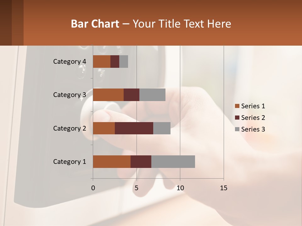 A Person Pressing A Button On A Microwave PowerPoint Template