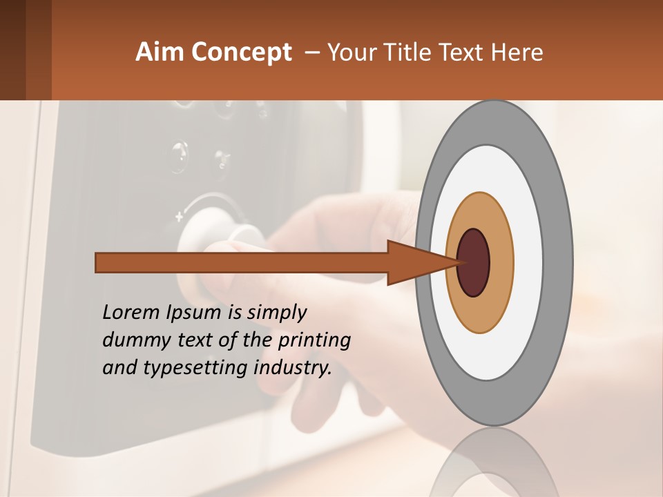 A Person Pressing A Button On A Microwave PowerPoint Template