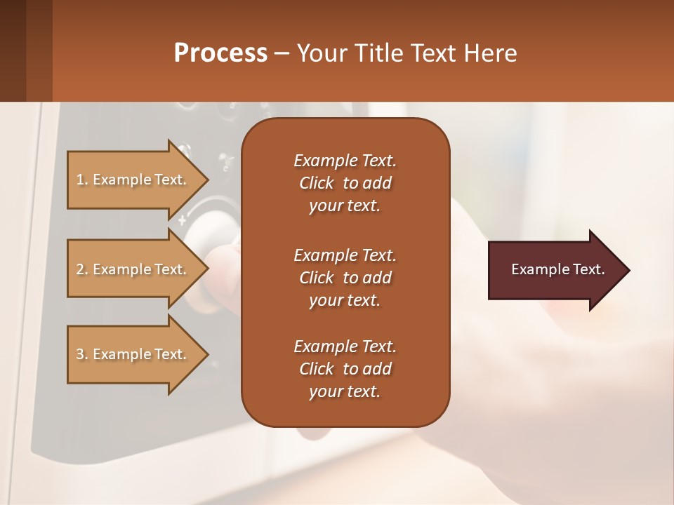 A Person Pressing A Button On A Microwave PowerPoint Template
