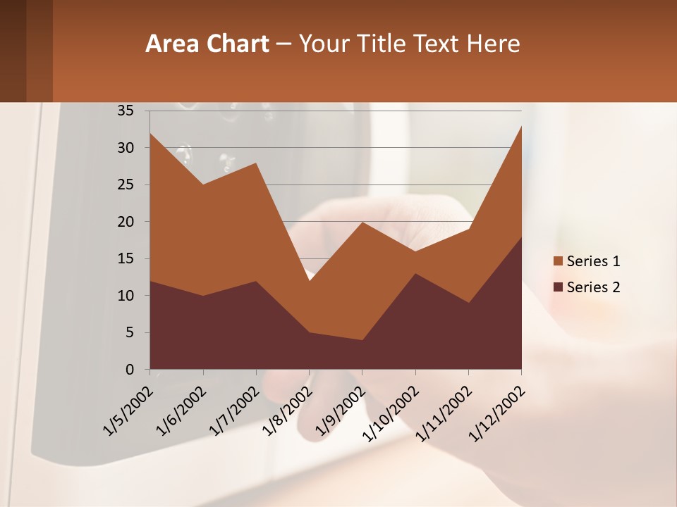 A Person Pressing A Button On A Microwave PowerPoint Template