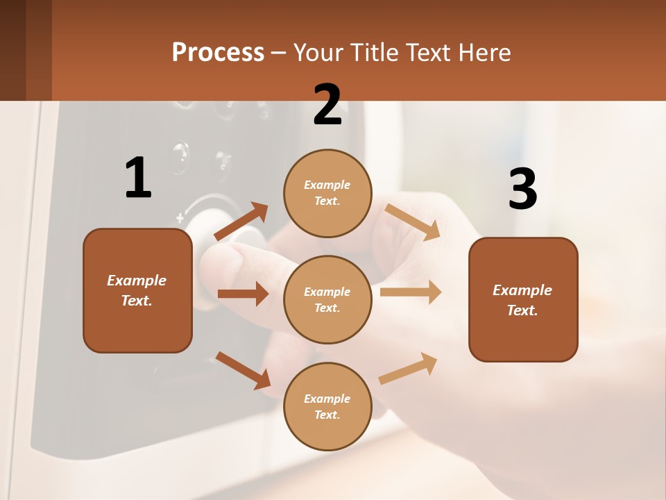 A Person Pressing A Button On A Microwave PowerPoint Template