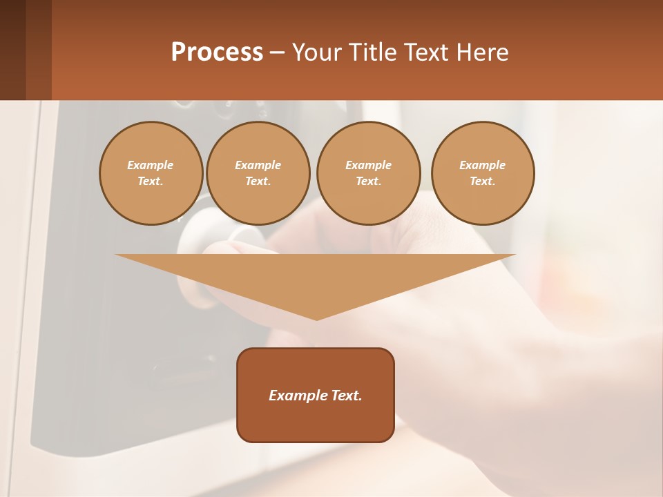 A Person Pressing A Button On A Microwave PowerPoint Template