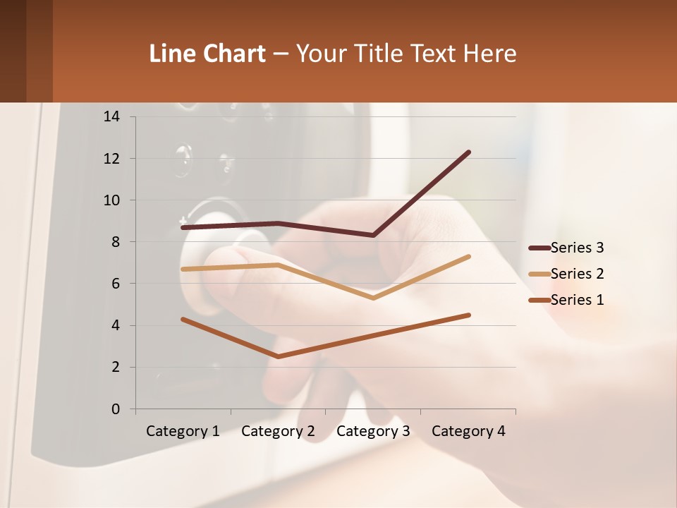 A Person Pressing A Button On A Microwave PowerPoint Template