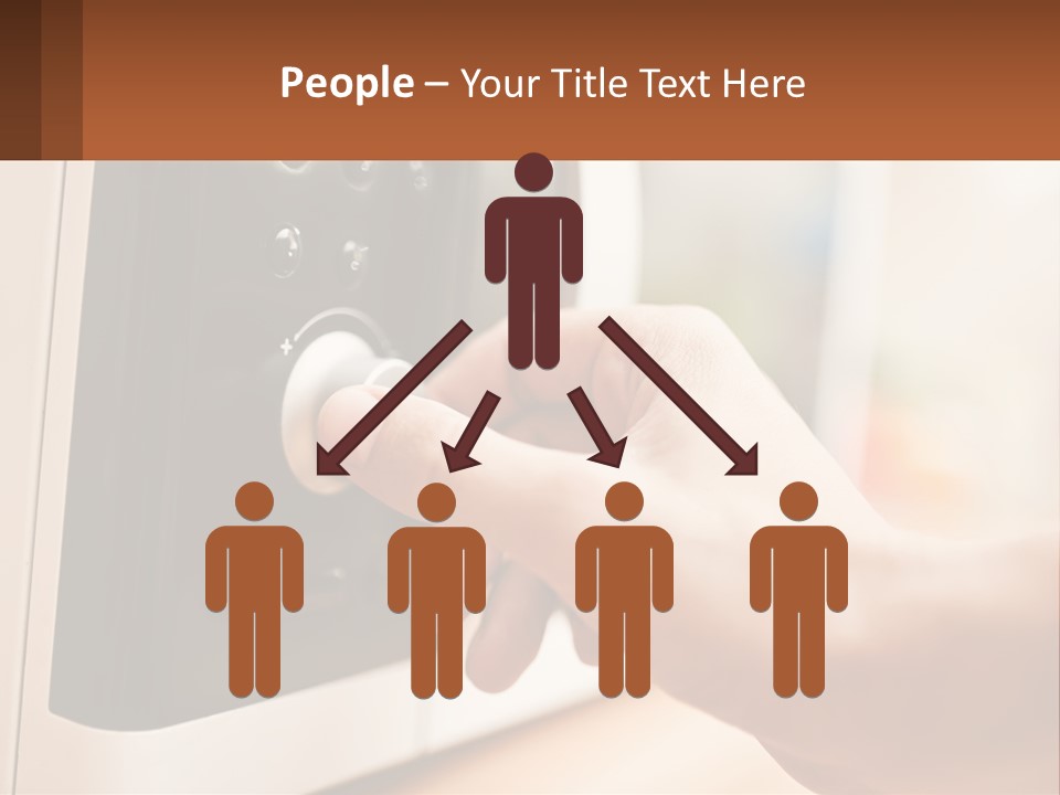A Person Pressing A Button On A Microwave PowerPoint Template