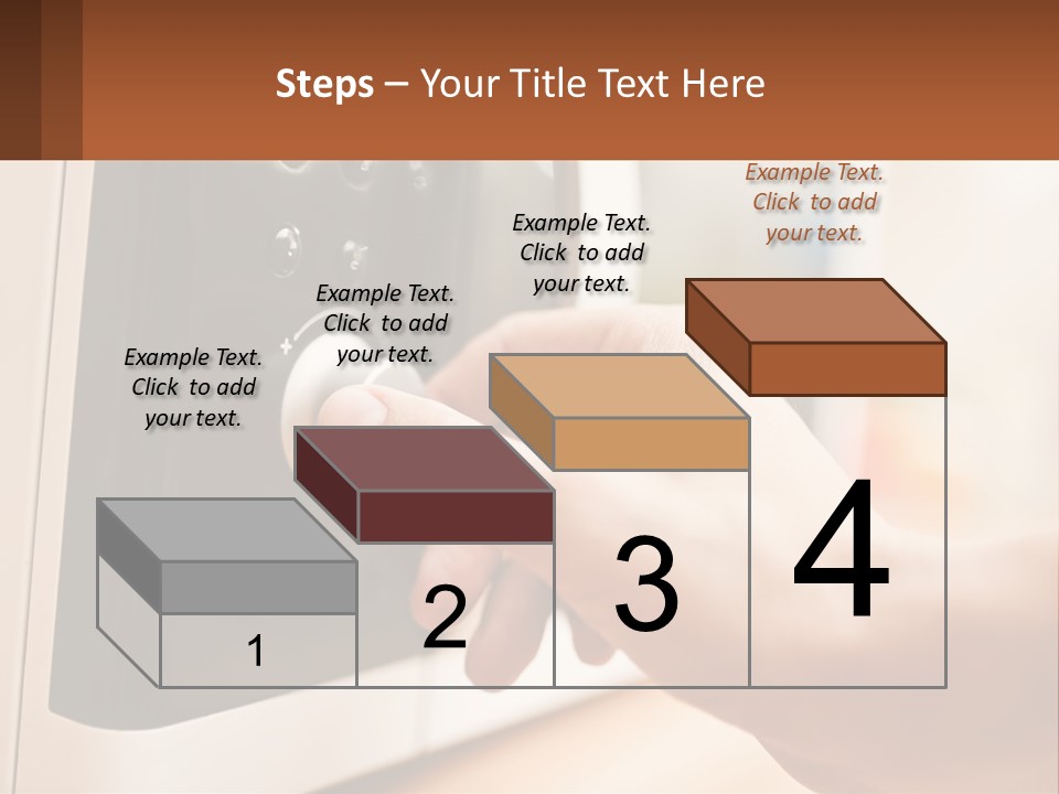 A Person Pressing A Button On A Microwave PowerPoint Template
