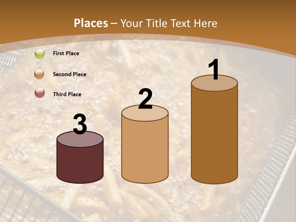 A Frying Pan Filled With Food On Top Of A Stove PowerPoint Template