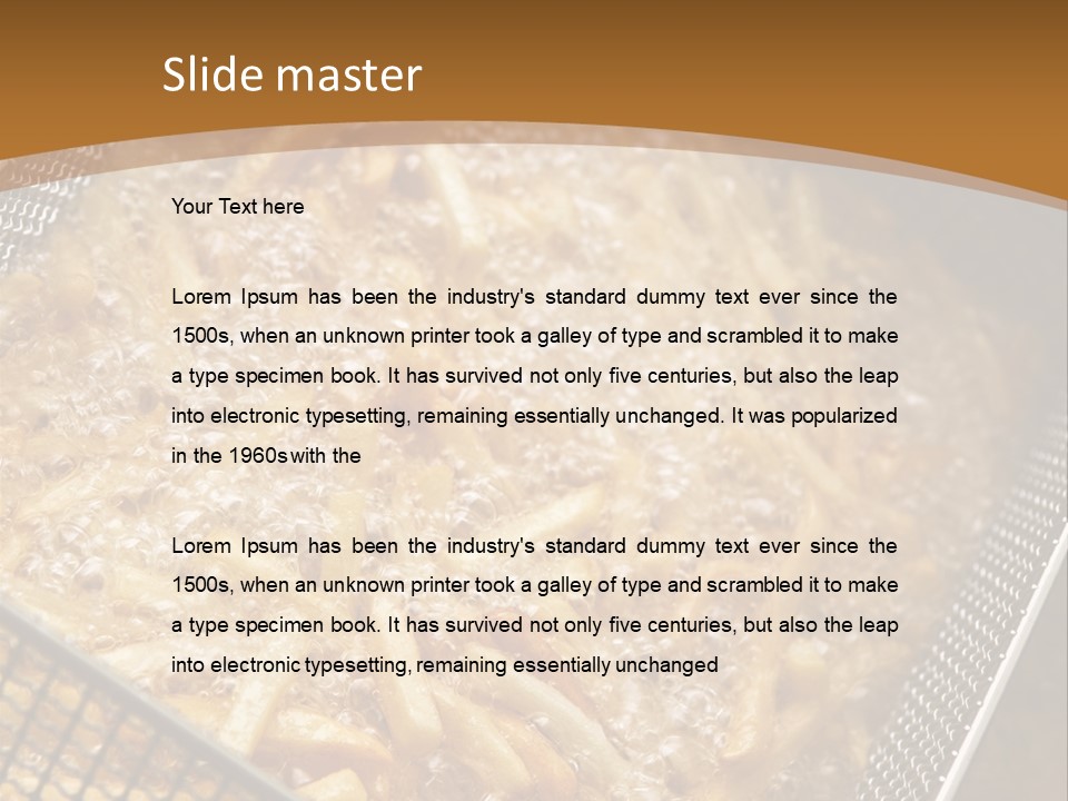 A Frying Pan Filled With Food On Top Of A Stove PowerPoint Template