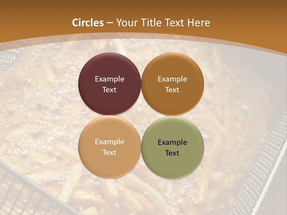 A Frying Pan Filled With Food On Top Of A Stove PowerPoint Template