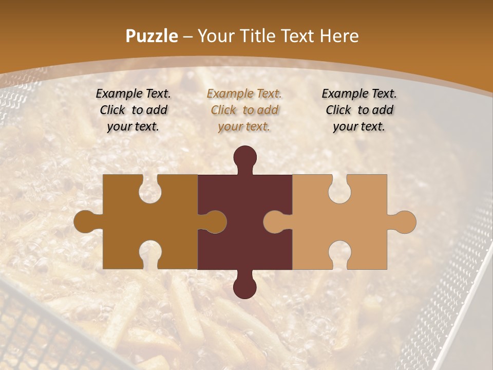 A Frying Pan Filled With Food On Top Of A Stove PowerPoint Template