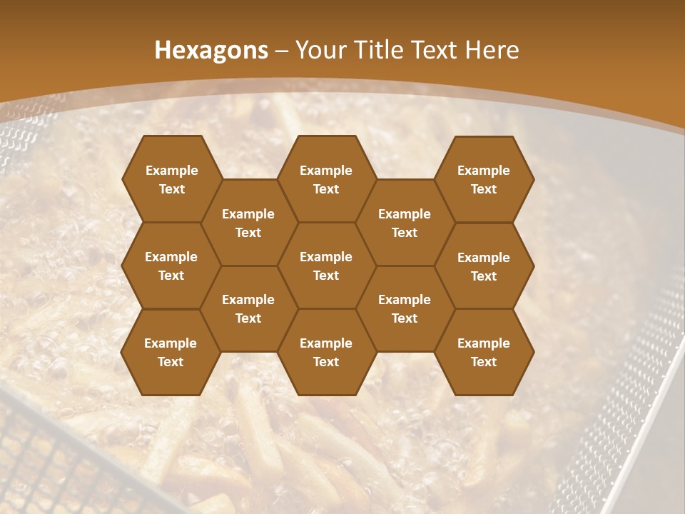 A Frying Pan Filled With Food On Top Of A Stove PowerPoint Template