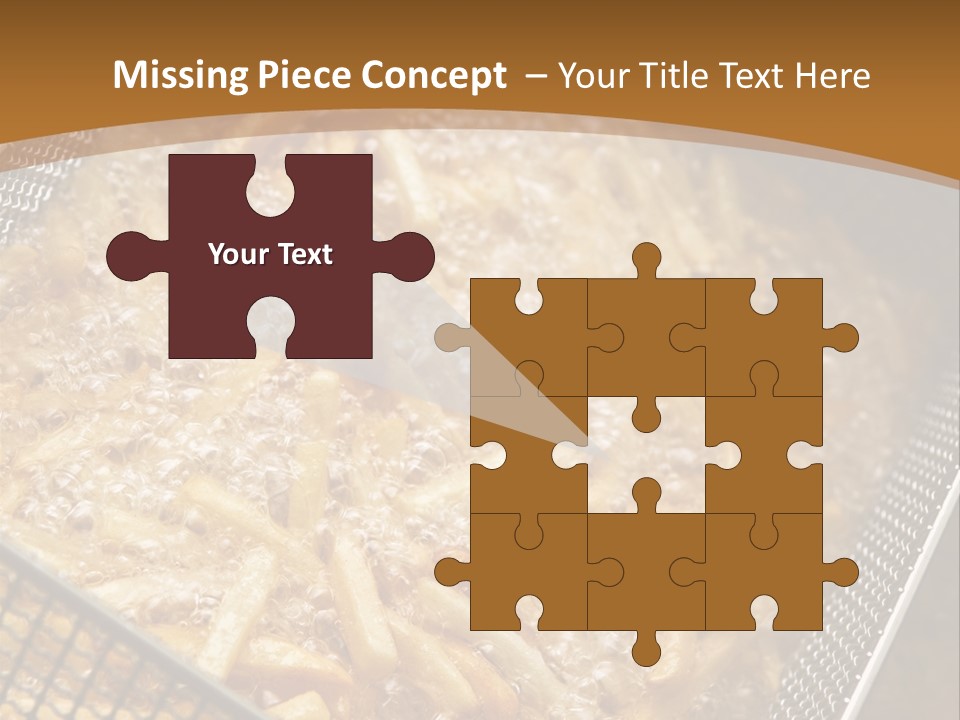 A Frying Pan Filled With Food On Top Of A Stove PowerPoint Template