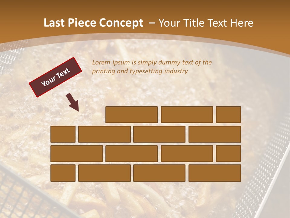 A Frying Pan Filled With Food On Top Of A Stove PowerPoint Template