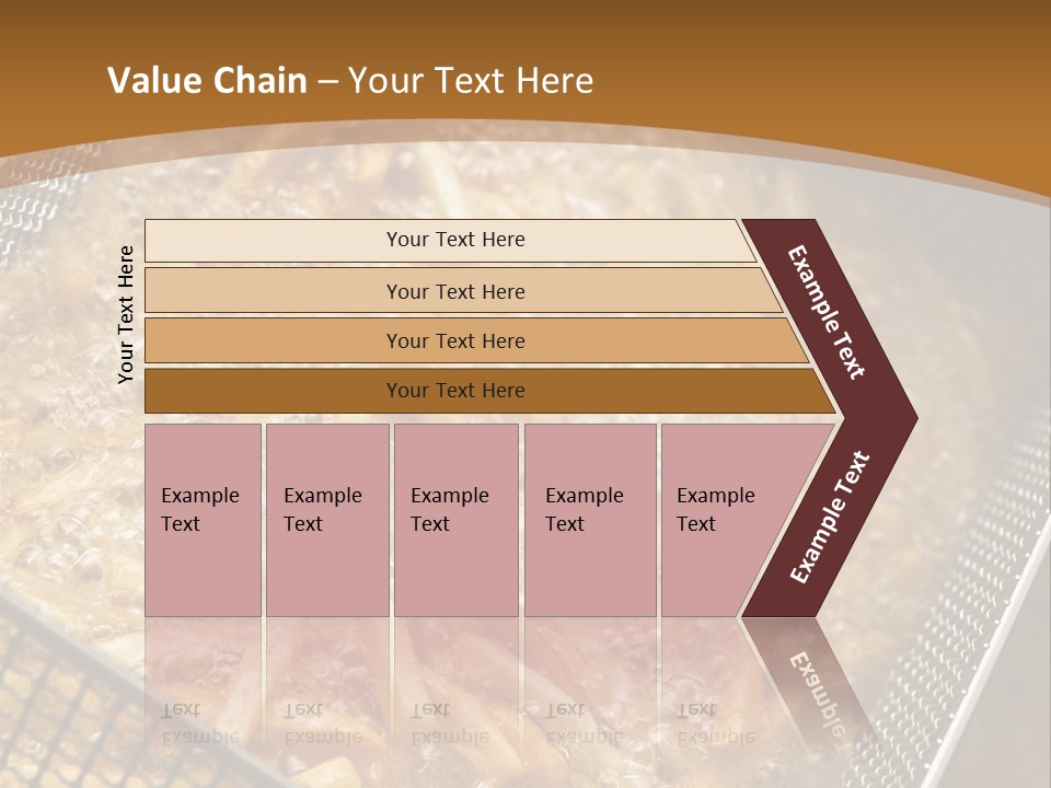 A Frying Pan Filled With Food On Top Of A Stove PowerPoint Template