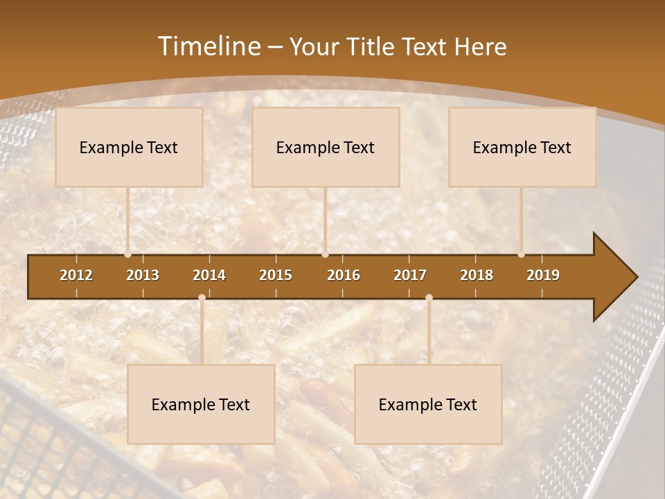 A Frying Pan Filled With Food On Top Of A Stove PowerPoint Template