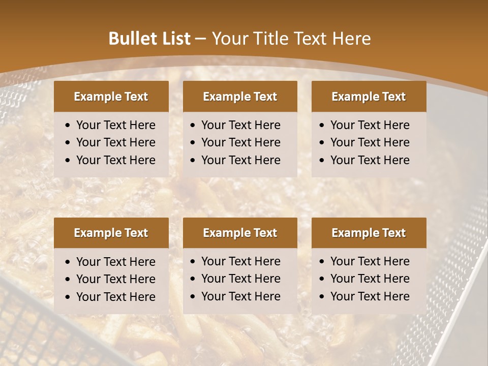 A Frying Pan Filled With Food On Top Of A Stove PowerPoint Template