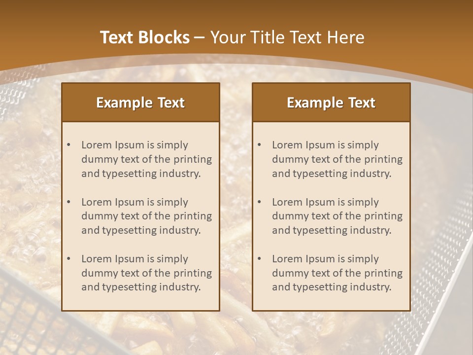 A Frying Pan Filled With Food On Top Of A Stove PowerPoint Template