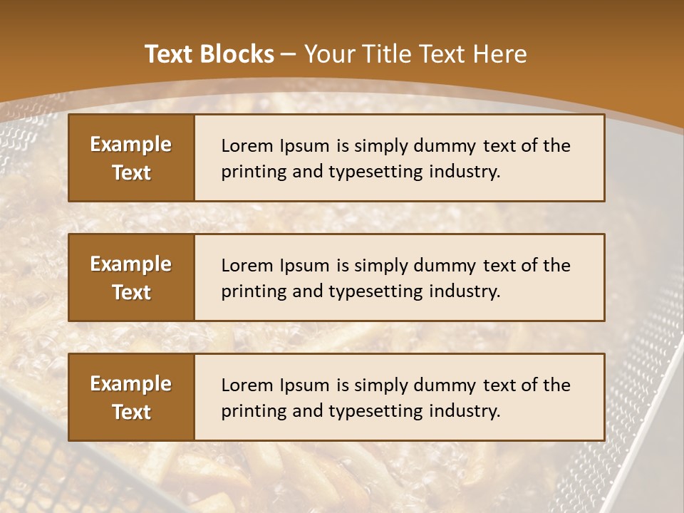 A Frying Pan Filled With Food On Top Of A Stove PowerPoint Template