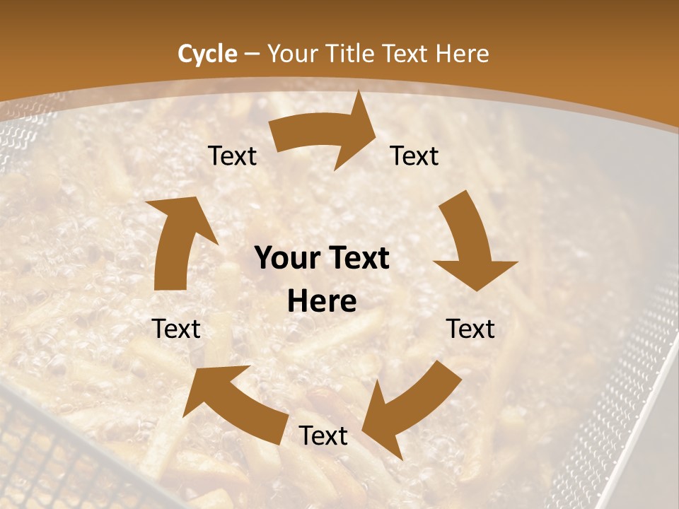 A Frying Pan Filled With Food On Top Of A Stove PowerPoint Template