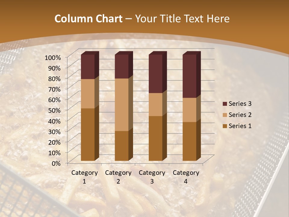 A Frying Pan Filled With Food On Top Of A Stove PowerPoint Template
