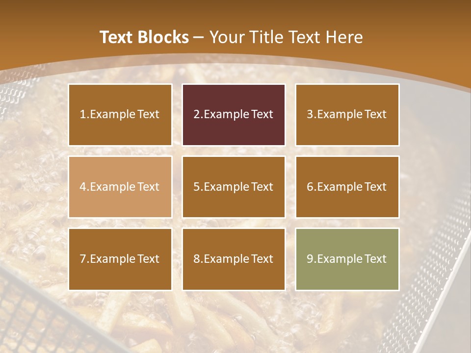 A Frying Pan Filled With Food On Top Of A Stove PowerPoint Template