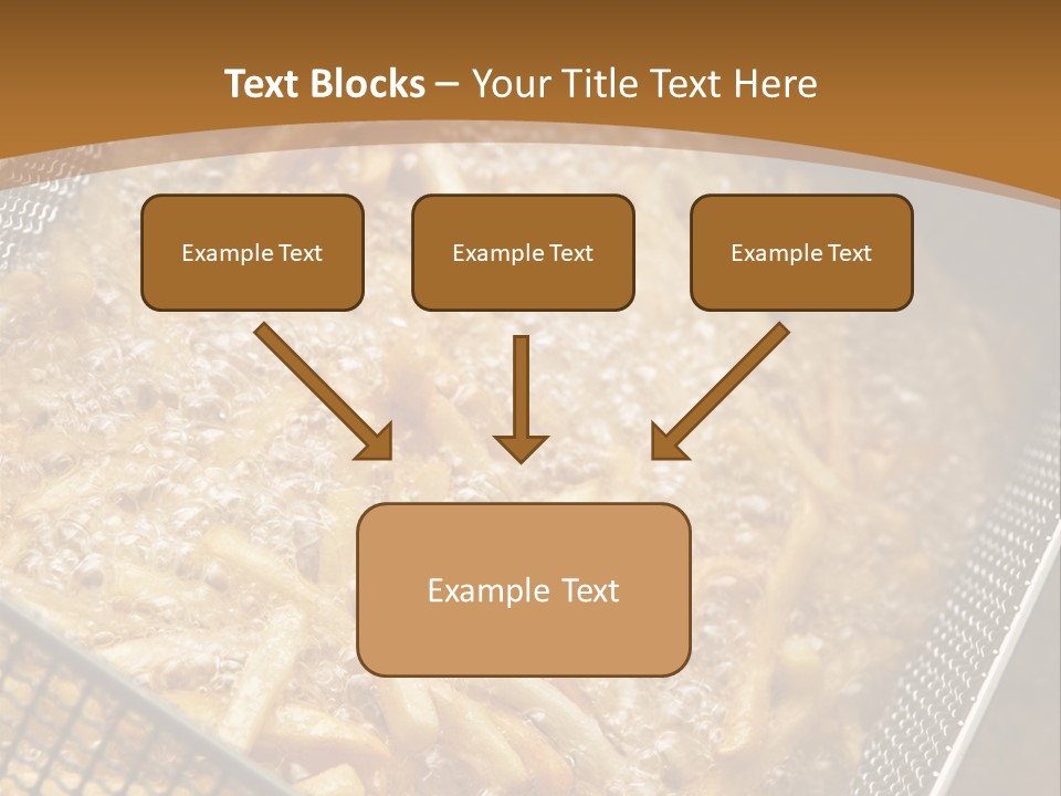 A Frying Pan Filled With Food On Top Of A Stove PowerPoint Template