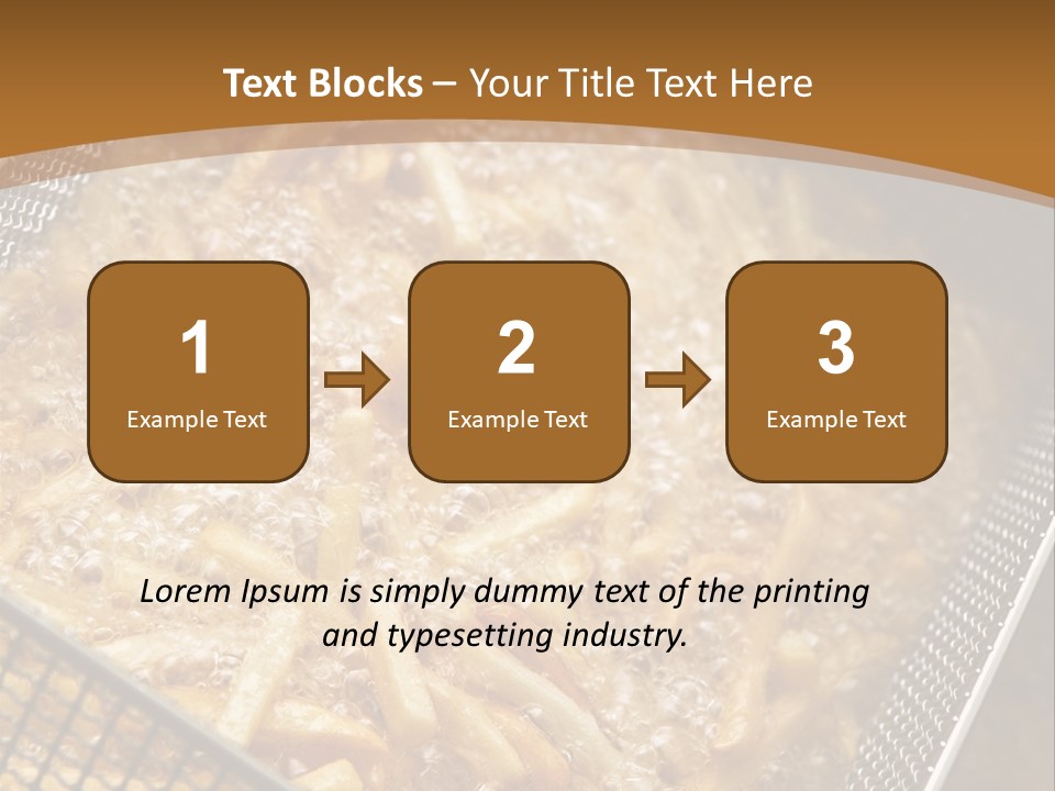 A Frying Pan Filled With Food On Top Of A Stove PowerPoint Template