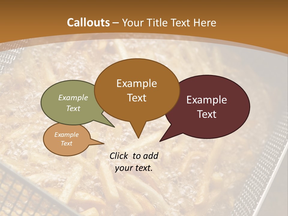 A Frying Pan Filled With Food On Top Of A Stove PowerPoint Template