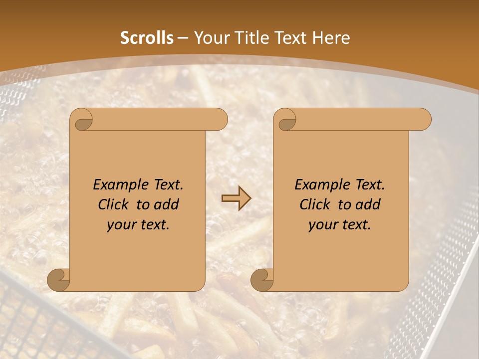A Frying Pan Filled With Food On Top Of A Stove PowerPoint Template