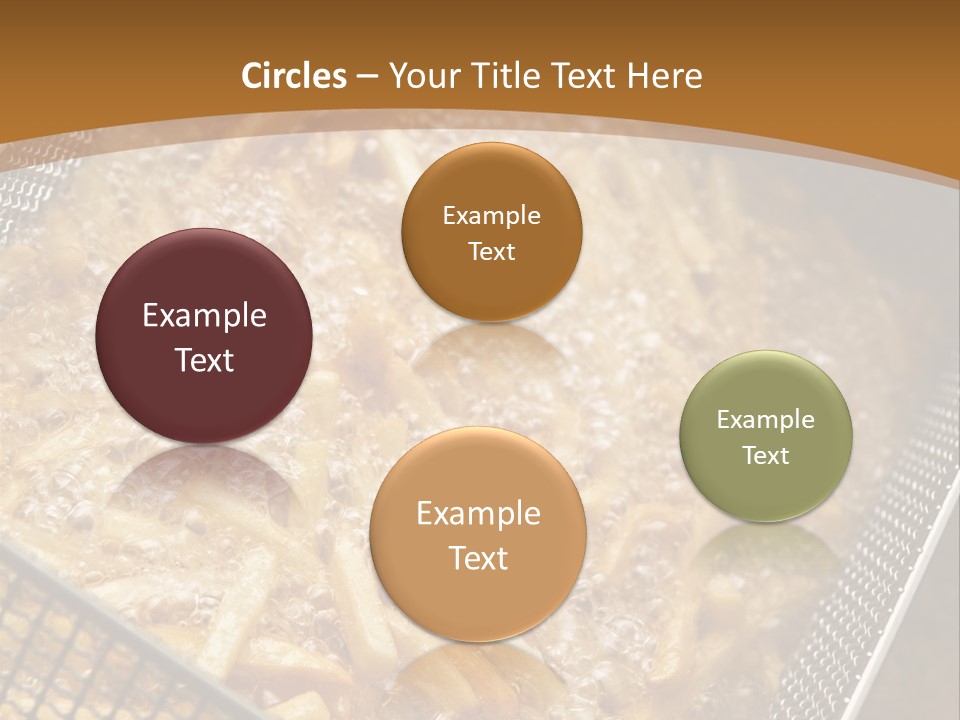 A Frying Pan Filled With Food On Top Of A Stove PowerPoint Template