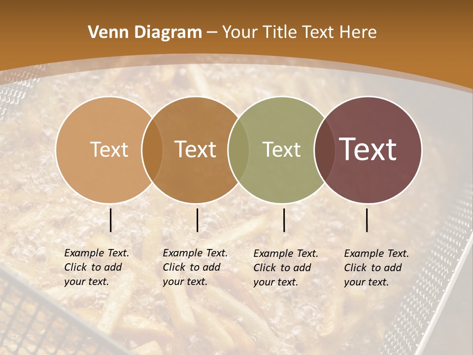 A Frying Pan Filled With Food On Top Of A Stove PowerPoint Template