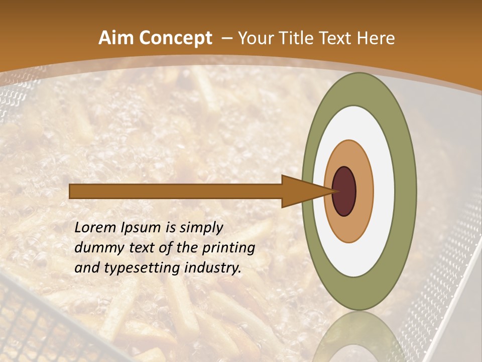 A Frying Pan Filled With Food On Top Of A Stove PowerPoint Template
