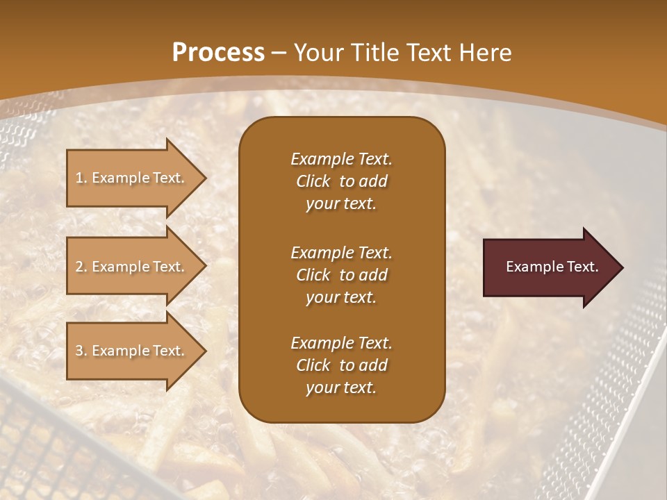 A Frying Pan Filled With Food On Top Of A Stove PowerPoint Template