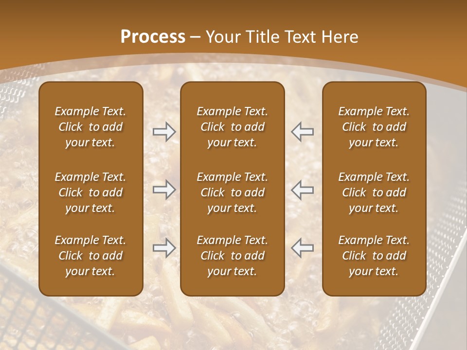A Frying Pan Filled With Food On Top Of A Stove PowerPoint Template