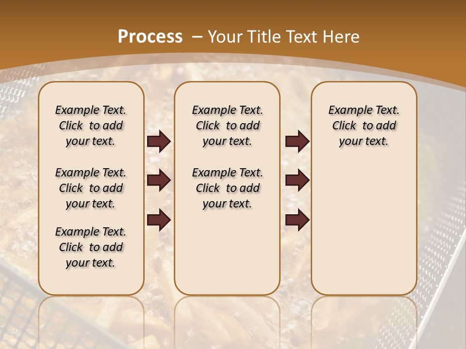 A Frying Pan Filled With Food On Top Of A Stove PowerPoint Template