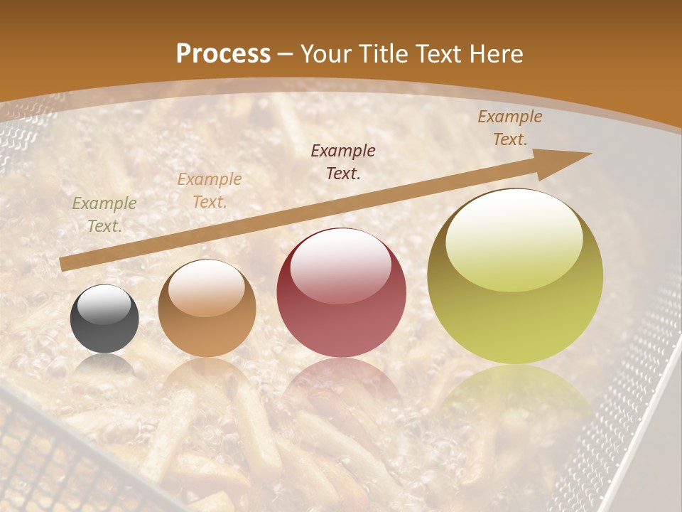 A Frying Pan Filled With Food On Top Of A Stove PowerPoint Template