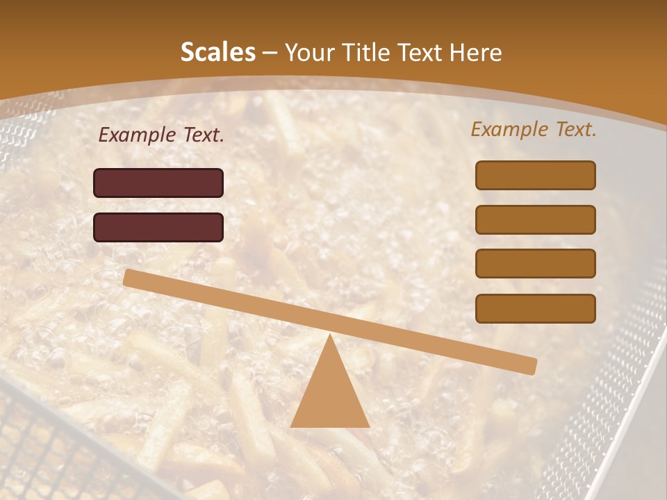 A Frying Pan Filled With Food On Top Of A Stove PowerPoint Template