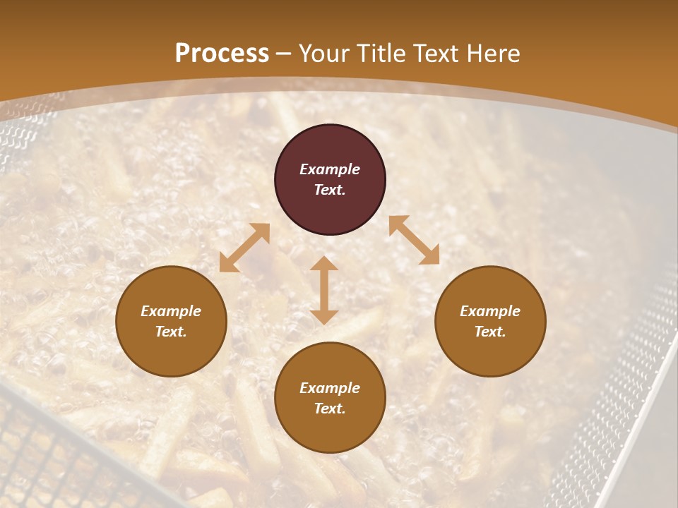 A Frying Pan Filled With Food On Top Of A Stove PowerPoint Template