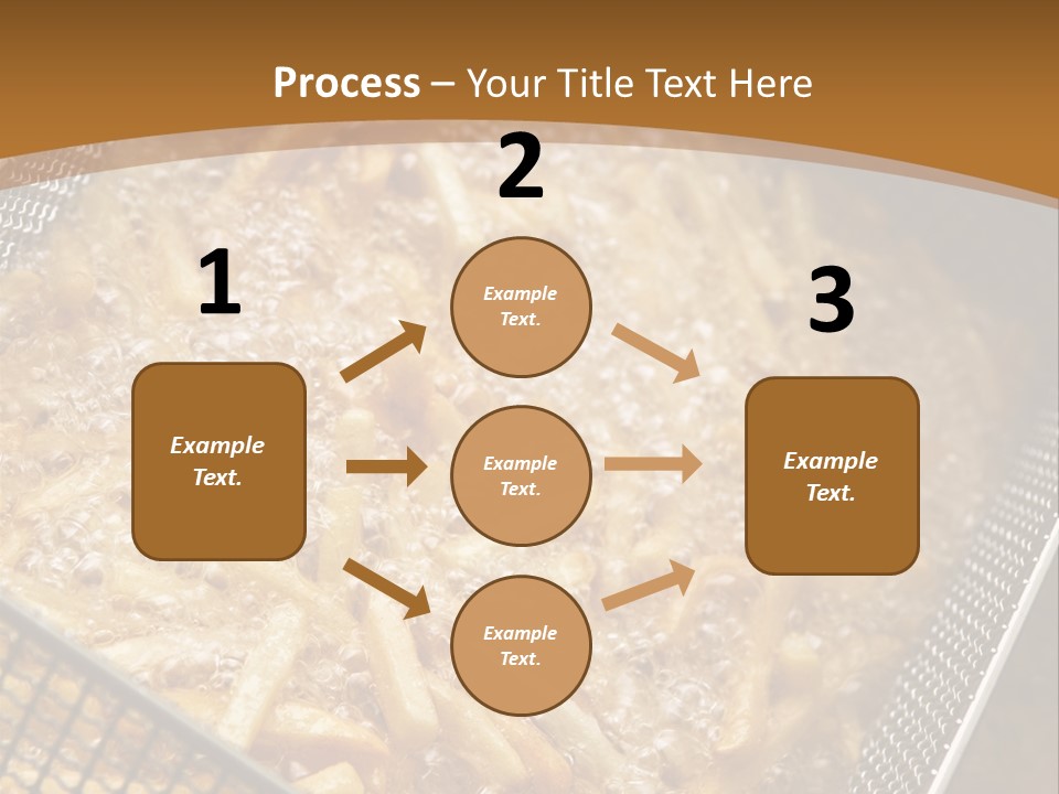 A Frying Pan Filled With Food On Top Of A Stove PowerPoint Template
