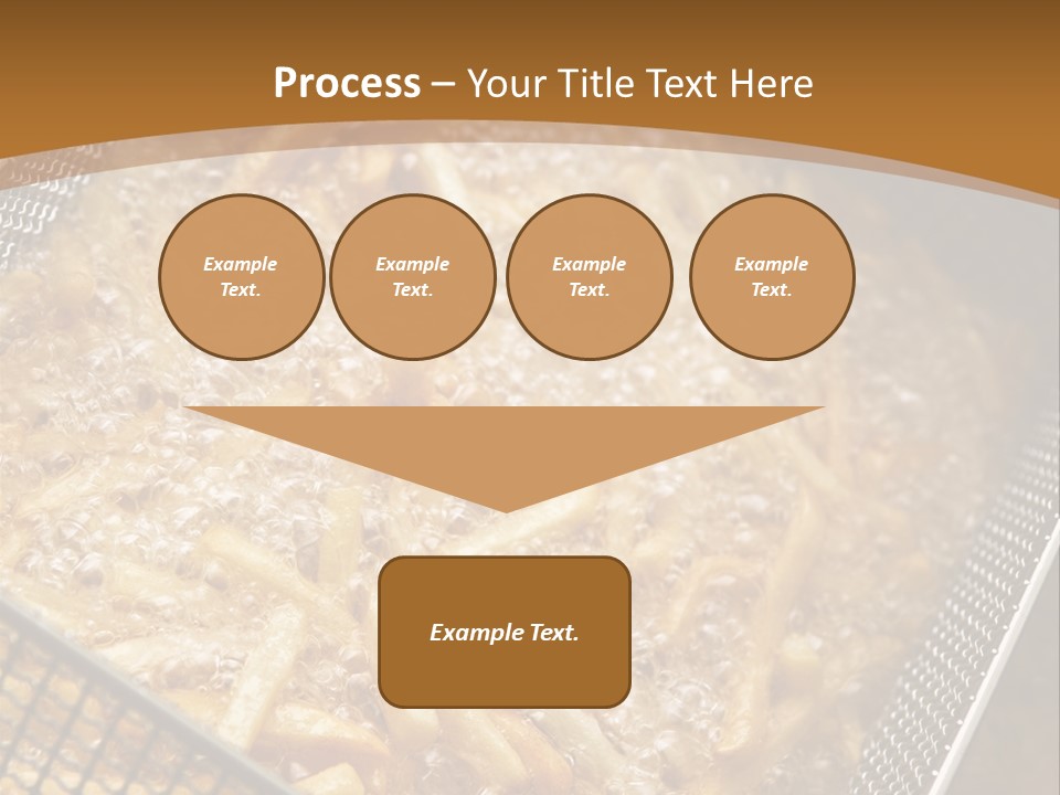 A Frying Pan Filled With Food On Top Of A Stove PowerPoint Template