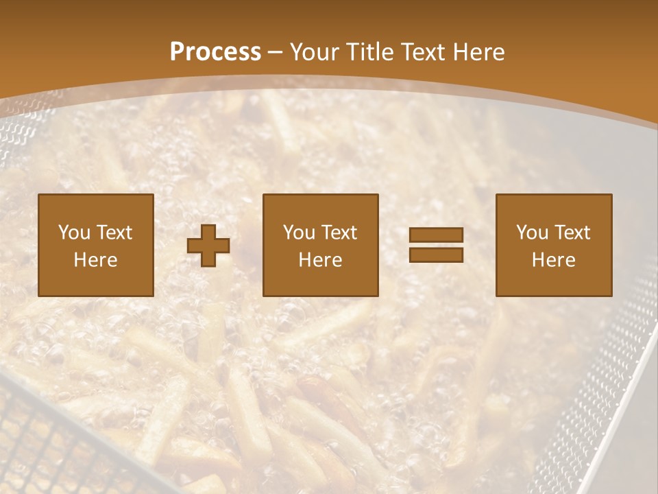 A Frying Pan Filled With Food On Top Of A Stove PowerPoint Template