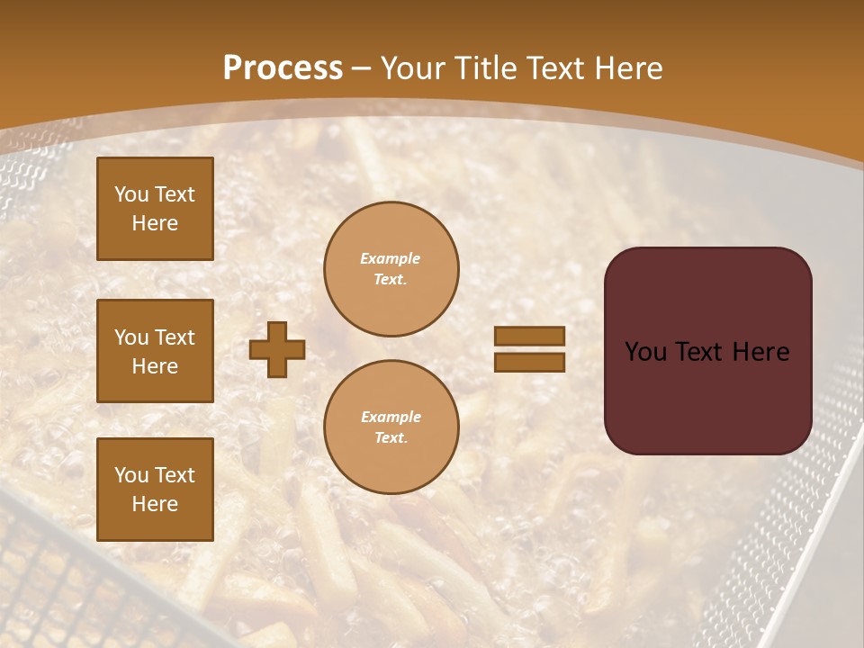A Frying Pan Filled With Food On Top Of A Stove PowerPoint Template