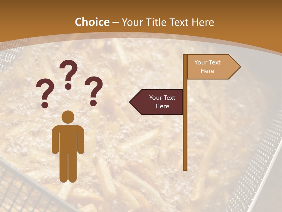 A Frying Pan Filled With Food On Top Of A Stove PowerPoint Template