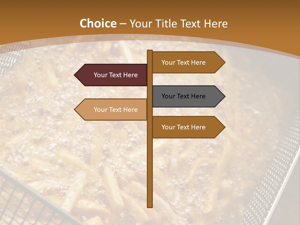 A Frying Pan Filled With Food On Top Of A Stove PowerPoint Template